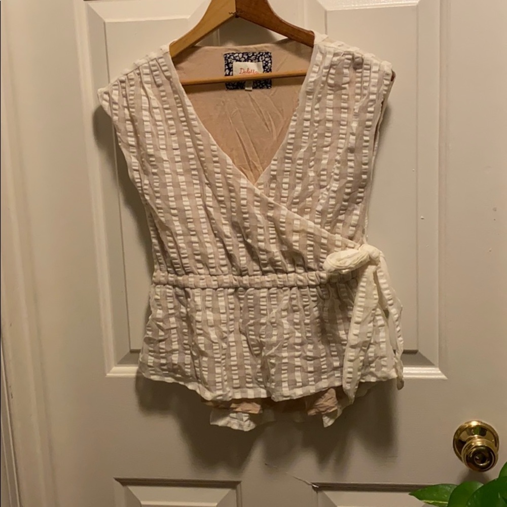 Anthropologie wrap blouse